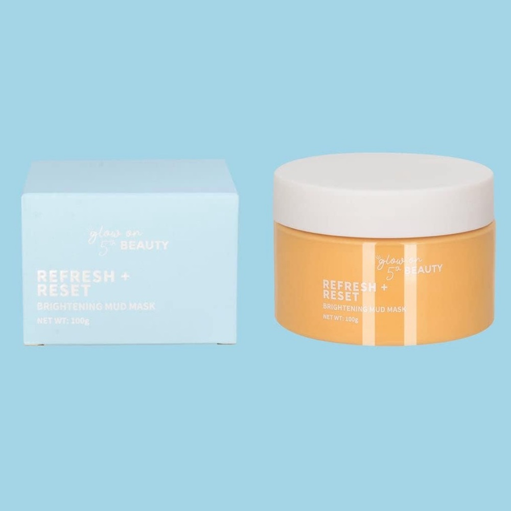 GLOW ON 5TH Refresh & Reset Brightening Mud Mask New in Box